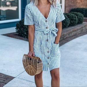 Worn once// striped dress